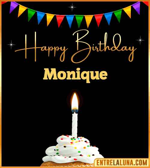 GiF Happy Birthday Monique